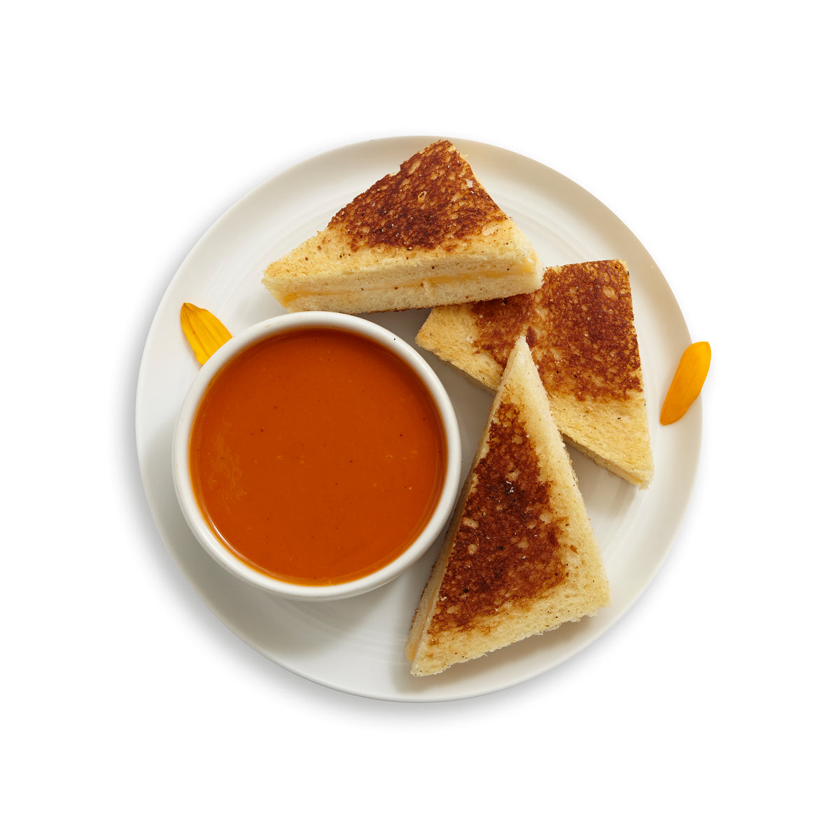 Brioche Grilled Cheese Dippers with San Marzano Tomato Soup Heirloom LA
