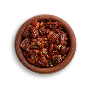 
                      
                        Load image into Gallery viewer, Sweet and Spicy Almonds, Pecans, &amp;amp; Walnuts (V, GF)
                      
                    